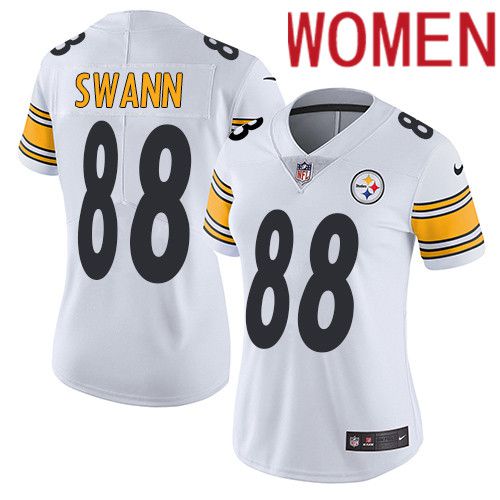 Women Pittsburgh Steelers #88 Lynn Swann Nike White Vapor Limited NFL Jersey